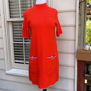 EUC-Mauve The Annalise Mock Neck Mini Knit Dress Size S
